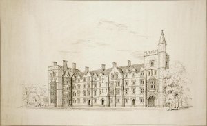 New College Oxford Proposed New Buildings, 1870-79