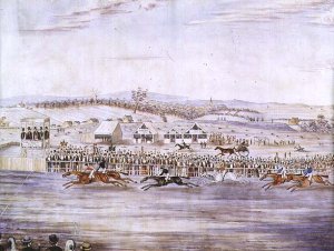 Race Meeting at Petersham, 1845