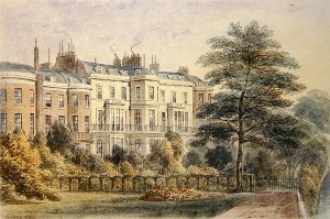 East front of Sir Robert Peels House in Privy Garden 1788-1850 1851