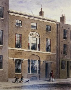 Plumbers Hall in Great Bush Lane, Cannon Street, 1851