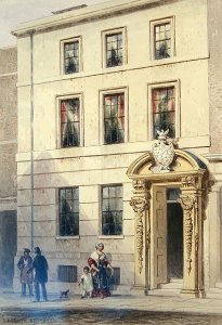 The New Front of Painter Stainers Hall, 1850