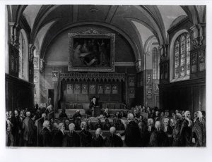 Lincolns Inn Hall, engraved by H. Melville