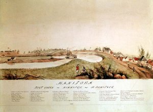 Manitoba, Showing a Hudson Bay Company Trading Station, 1871