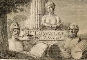 Charles Townleys 1737-1805 Visiting Card