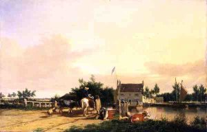 Buckenham Ferry on the River Yare, Norfolk, 1826