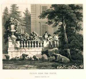 Fence near the House, from Fragments on the Theory and Practice of Landscape Gardening, pub. 1816