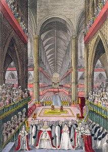 The Coronation of William IV 1765-1837 and Adelaide 1792-1849 in Westminster Abbey in 1830, 1831