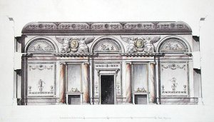 The central saloon of the Alexander Palace at Tsarskoe Selo, Russia