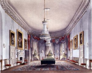 The Dining Room, Frogmore from Pynes Royal Residences, 1818