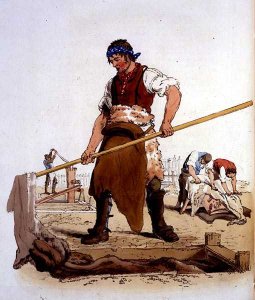 Leather Dresser, from Costume of Great Britain published by William Miller, 1805