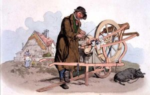 Knife Grinder, from Costume of Great Britain, published by William Miller, 1805