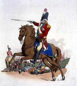 General Officer on Horseback, from Costume of Great Britain, published by William Miller, 1805