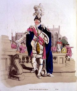 Knight of the Garter, from Costume of Great Britain published by William Miller, 1805
