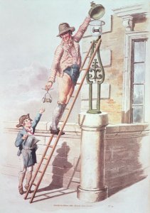The Lamplighter from Costume of Great Britain, 1805