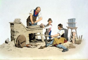 Potters, from Costume of Great Britain, published by William Miller, 1805