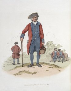 Chelsea Pensioner, from Costume of Great Britain, published by William Miller, 1805