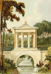 The Temple Bridge, from Ackermanns Repository of Arts, 1822
