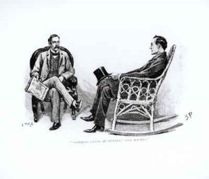 Nothing could be better, said Holmes, illustration from 'The Stockbrokers Clerk by Arthur Conan Doyle 1859-1930, published in Strand Magazine, March 1893