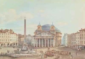 View of the Pantheon Rome