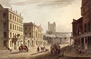 View of the Town Hall Market and Abbey Church from Bath Illustrated by a Series of Views