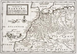 Map of The West Part of Barbary 1720