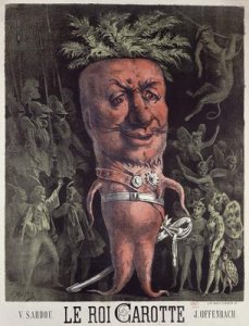 Poster for Le Roi Carotte an operetta by Jacques Offenbach 1819-90 at the Theatre de la Gaite 1872