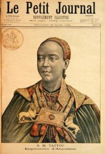 Portrait of the Taytu Betul 1851-1918 Empress of Ethiopia from Le Petit Journal 29th March 1896