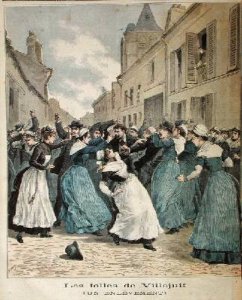 Arrest of Lunatics in Villejuif from Le Petit Journal 1891