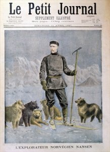 The Norwegian Explorer Nansen front cover of Le Petit Journal 11th April 1897