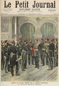 Return of the Grand Cordon of the Legion of Honour to the New Khedive of Egypt from Le Petit Journal 27th February 1892