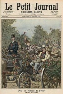 For the Victims of Duty The Battle of Flowers from Le Petit Journal 13th June 1891