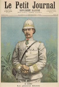 General Alfred Amedee Dodds 1842-1922 in Dahomey from Le Petit Journal 3rd December 1892
