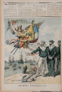 The Franco-Russian Entente illustration from Le Petit Journal 30th September 1893