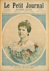 Portrait of Queen Amelia of Portugal 1865-1951 from Le Petit Journal 15th November 1896