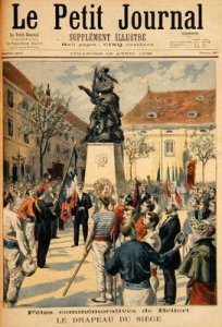 Commemoration of the Siege of Belfort illustration from Le Petit Journal 19th April 1896