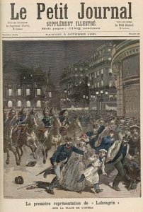 The First Performance of Lohengrin from Le Petit Journal 3rd October 1891