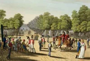 Encampment of the British Army in the Bois de Boulogne 1815