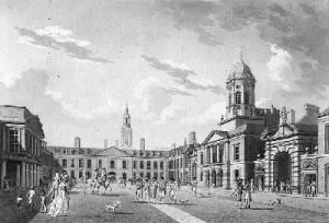 The Great Court Yard Dublin Castle 1792