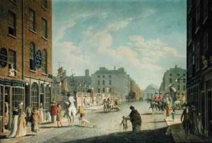 Capel Street with the Royal Exchange Dublin 1800