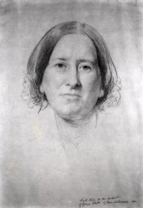 First Study for the Portrait of George Eliot Mary Ann Evans 1819-1880