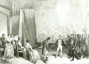 Napoleon I 1769-1821 Visiting the Studio of David 1748-1825