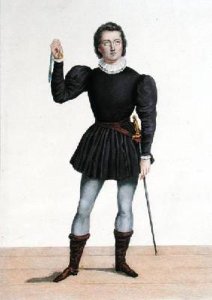 Frederick Lemaitre 1800-76 as Edgard in La Fiancee de Lammermoor