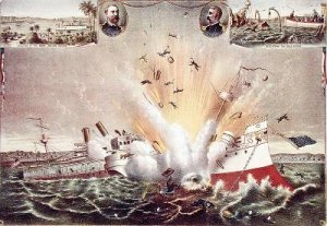 Destruction of the US Battleship Maine in Havana Harbor