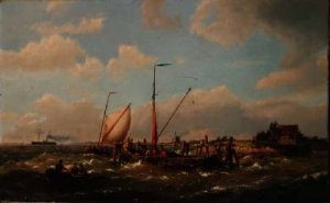 Fishing Vessels in an estuary