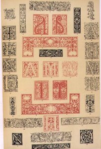 Specimens of Typographic Embellishments from 16th century Italy and France