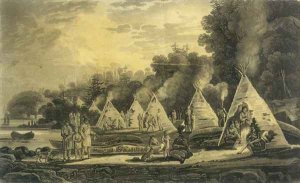 Encampment of the Domiciliated Indians