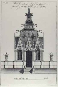 The Elevation of a temple partly in the Chinese Taste