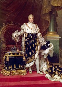 Portrait of Charles X 1757-1836 in Coronation Robes