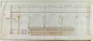 Elevation of the choir in St Pauls Cathedral as redecorated by CR Cockerell 1788-1863