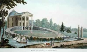 Maison de Plaisance at Destelberge from Choix des Monuments Edifices et Maisons les plus remarquables du Royaume des Pays Bas